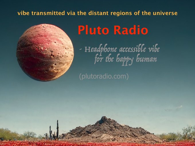 Pluto Radio (@plutoradio) on Twitter photo The commercial free Pluto Radio stream currently accepts music submissions at PlutoRadioMusic@gmail.com We recommend you send us downloadable links with whatever permissions we would need to access and use your material on PlutoRadio.Com
.....🤘😎🤘..... The commercial free Pluto Radio stream currently accepts music submissions at PlutoRadioMusic@gmail.com We recommend you send us downloadable links with whatever permissions we would need to access and use your material on PlutoRadio.Com
.....🤘😎🤘.....