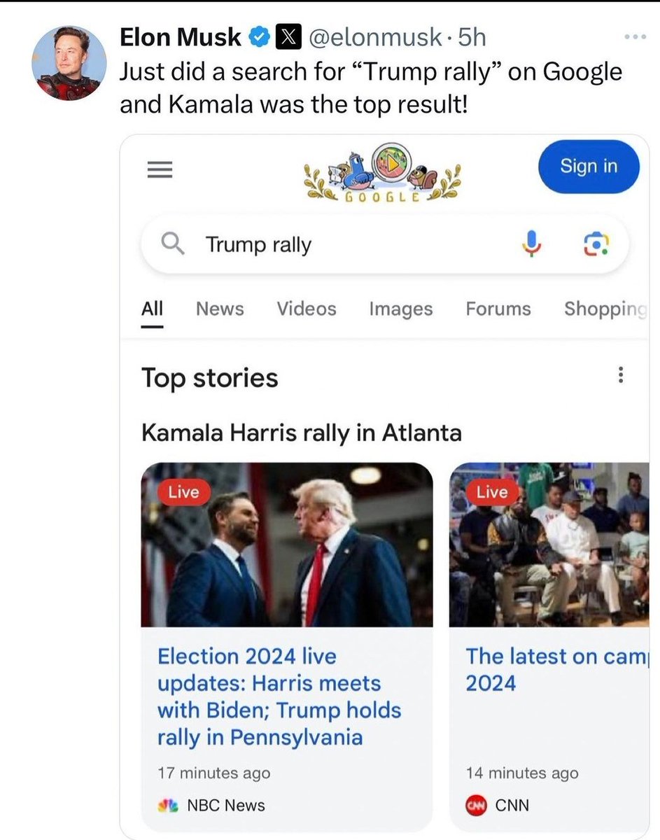 KenneyHighWay's tweet photo. @BarryMarkson1 Would you consider this election interference when you Google Trump but yet Kamala comes up? I think if it was the other way around you would be crying about it on your Twitter. https://t.co/Oz901R6i8n