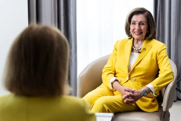 SusanPage's tweet photo. Heads-up: My interview with @SpeakerPelosi about her new book, "The Art of Power," will be posted Monday AM. The book is being published by @simonschuster on Tuesday. (Photo by @photojmorgan) https://t.co/DOju6KhFmG
