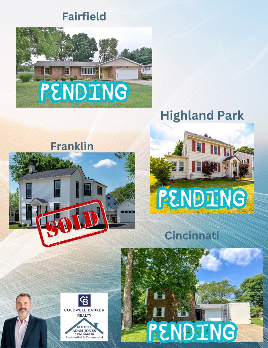 AJohioRealtor's tweet image. Another amazing week in real estate!!  Congratulations to my clients on accepted offers on both sides!!!   Grateful for my clients, referrals and amazing support group!!!   #AdamJonesSWOhioRealtor #listwithaj #CincinnatiRealEstate #butlercountyohio #fairfieldohio #RealEstate
