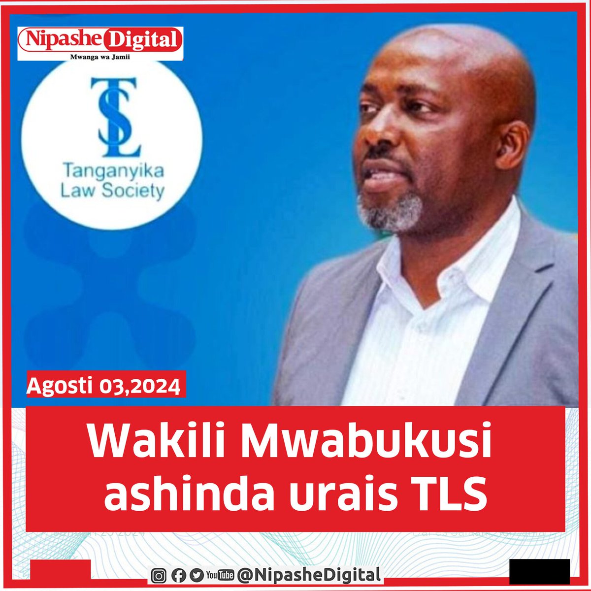Nipashetz's tweet photo. #HabariMpya Kamati ya Uchaguzi ya Chama cha Mawakili (TLS) imemtangaza Wakili Boniface Mwabukusi kuwa Rais wa Chama cha Mawakili (TLS) akipokea kijiti kutoka kwa Harold Sungusia

Mwabukusi ameibuka mshindi kwa kupata kura 1,274 mbele ya Mgombea  Sweetbert Nuba aliyepata kura 807. https://t.co/zDkUEaaydT