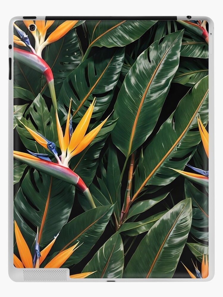 MyDesignHut's tweet photo. Transform your iPad with this vibrant Bird of Paradise skin!  
https://t.co/7U1yWob6zC  

#redbubble #iPadSkin #TropicalArt #BirdOfParadise #LeafPatterns #ArtDesign #Decor #TFT https://t.co/la7yiaDI4Y