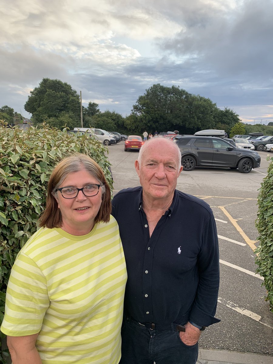 WorthyJC's tweet image. Met Rick Stein today, neither of us look happy about it! Husband took the pic at the totals wrong moment. Lovely man who pops in to his pub the Cornish Arms a few times a week. Also happy to have a photo despite how it looks!