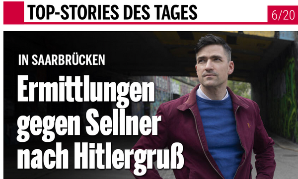Hat sich IB-Chef #Sellner gestern in #Saarbrücken vor den "Omas gegen Rechts" tatsächlich zu einem Hitlergruß hinreißen lassen?
Er reagiert gerade jedenfalls ziemlich panisch.