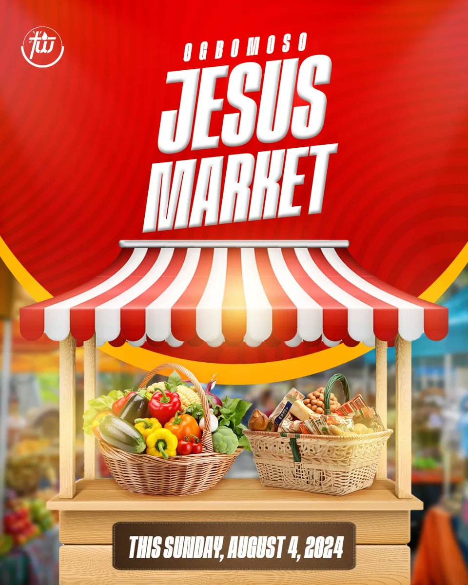 Rev_NiyiAdebayo's tweet photo. THIS SUNDAY, AUGUST 4: THE MATTHEW 25:34ff HELP MINISTRY DEMONSTRATED
So touched by the passion of some of our brethren introducing the Ogbomoso Jesus Market; bringing together selected traders to sell HIGHLY ESSENTIAL things like food items and more at absolutely subsidized prices. These brethren decided to set apart their personal resources to subsidize, especially all raw food items and cooked meals etc that would be sold on that Sunday! They are also giving support to 25 Okada Riders on Saturday, August 3...

This is a timely help especially at this time when things are seriously hard for the people. The palliatives from the government may not reach these vulnerable people so some brethren chose to help this way... 

We're glad to host this event on Sunday, August 4, 2024 on our church field, Amazing Grace Garden, Oke-Aanu, Ogbomoso from 12:00 to 3:00pm. The market is open to everyone...

Two of the Pastors will be sharing financial support with about 50 widows already selected from mostly from rural areas same day...

This is a timely intervention from these brethren. It's not the church alone that should roll out welfare schemes, individuals and families too should do this quite often.. Romans 12:7-9.