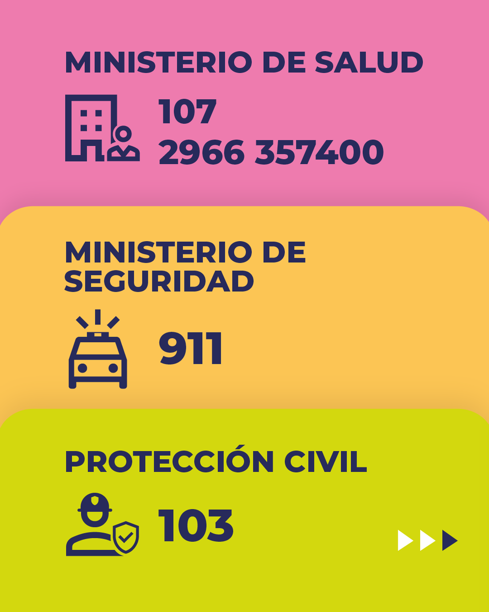 _SantaCruzAr's tweet photo. INFORMACIÓN IMPORTANTE🚨

🌧️ | Frente a las crecientes dificultades por los distintos fenómenos climáticos, les recordamos los números de emergencia importantes.

☎️ | Si necesitas asistencia, no dudes en llamar a los siguientes contactos:

¡Guardá y compartí esta información! https://t.co/ysjyilBS9h