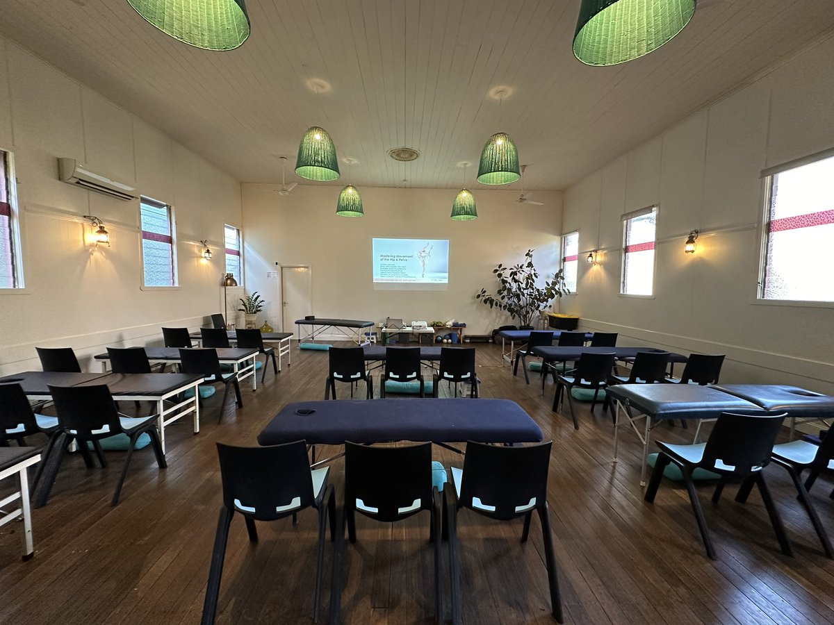 alisongrimaldi's tweet photo. Set up and ready to go - Mastering Movement of the Hip & Pelvis. Great to be back in Brissy teaching. #hipworkshop https://t.co/1jcTlteimF