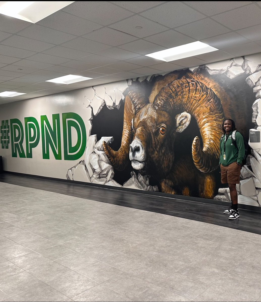 1st official day as a Ram 🐏 #InTheBooks ! ! Is it crazy that I’m excited to head back to work? (However, I could use another week off lol). #IBleedGreen #RPND