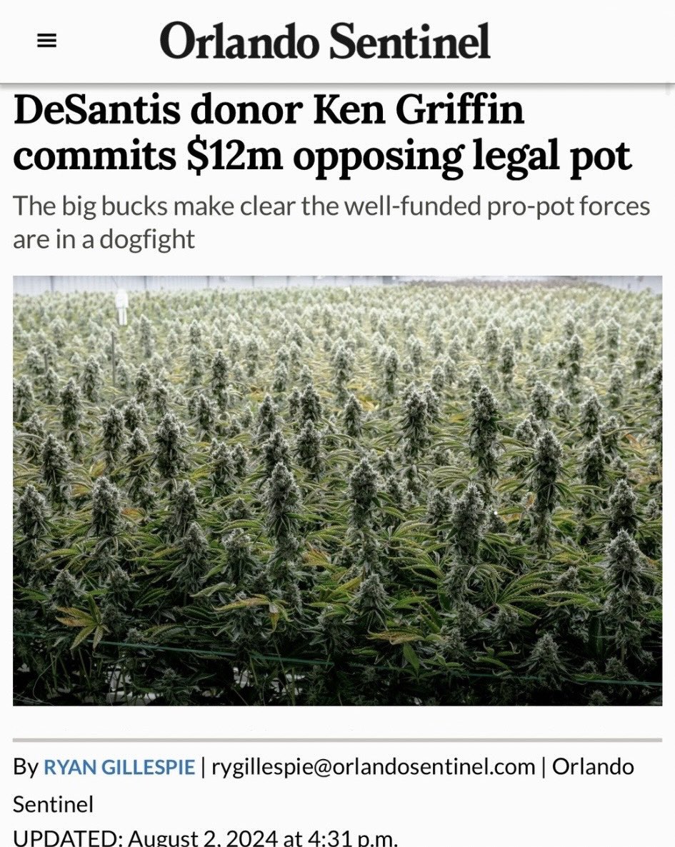 Nothing says “freedom” like spending obscene amounts of money to STOP personal freedom.

Florida as a “free state” under Ron DeSantis is a hoax.