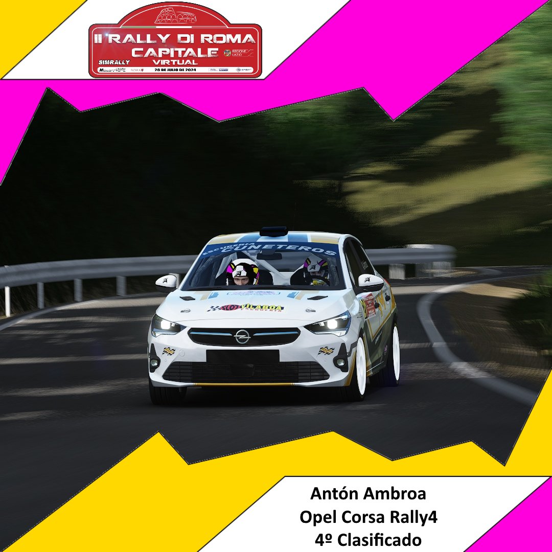 Mal sabor de boca en un rally con mucho ritmo, pero con problemas.
A pesar de que demostramos un buen nivel en algunos tramos de este rally, unos problemas en el simulador nos dejaban en 4ª posición tras hacer un tramo y medio sin frenos, teniendo que perder así un valioso tiempo