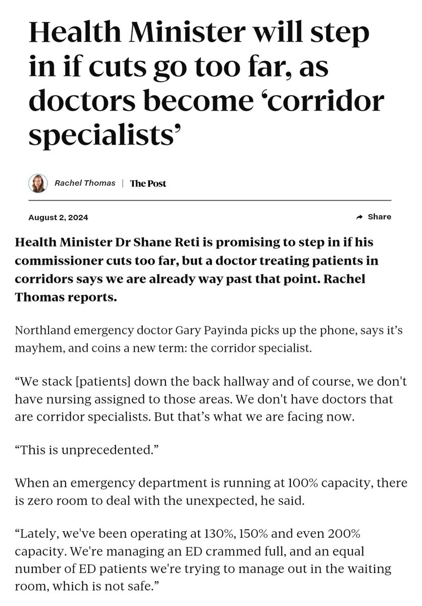rugbyintel's tweet photo. What I'd just say to you, by the end of this article I'm sure my Min of Health #ShiftyShaneReti will have laid any concerns to rest arising from front line Drs & nurses whining about having to do a little extra work for a change.
#LyingLuxon #AtlasNetwork #RunItIntoTheGround https://t.co/2V5tMleXir