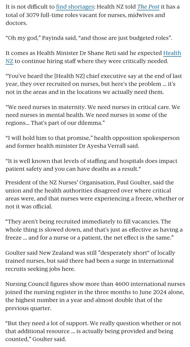 rugbyintel's tweet photo. What I'd just say to you, by the end of this article I'm sure my Min of Health #ShiftyShaneReti will have laid any concerns to rest arising from front line Drs & nurses whining about having to do a little extra work for a change.
#LyingLuxon #AtlasNetwork #RunItIntoTheGround https://t.co/2V5tMleXir