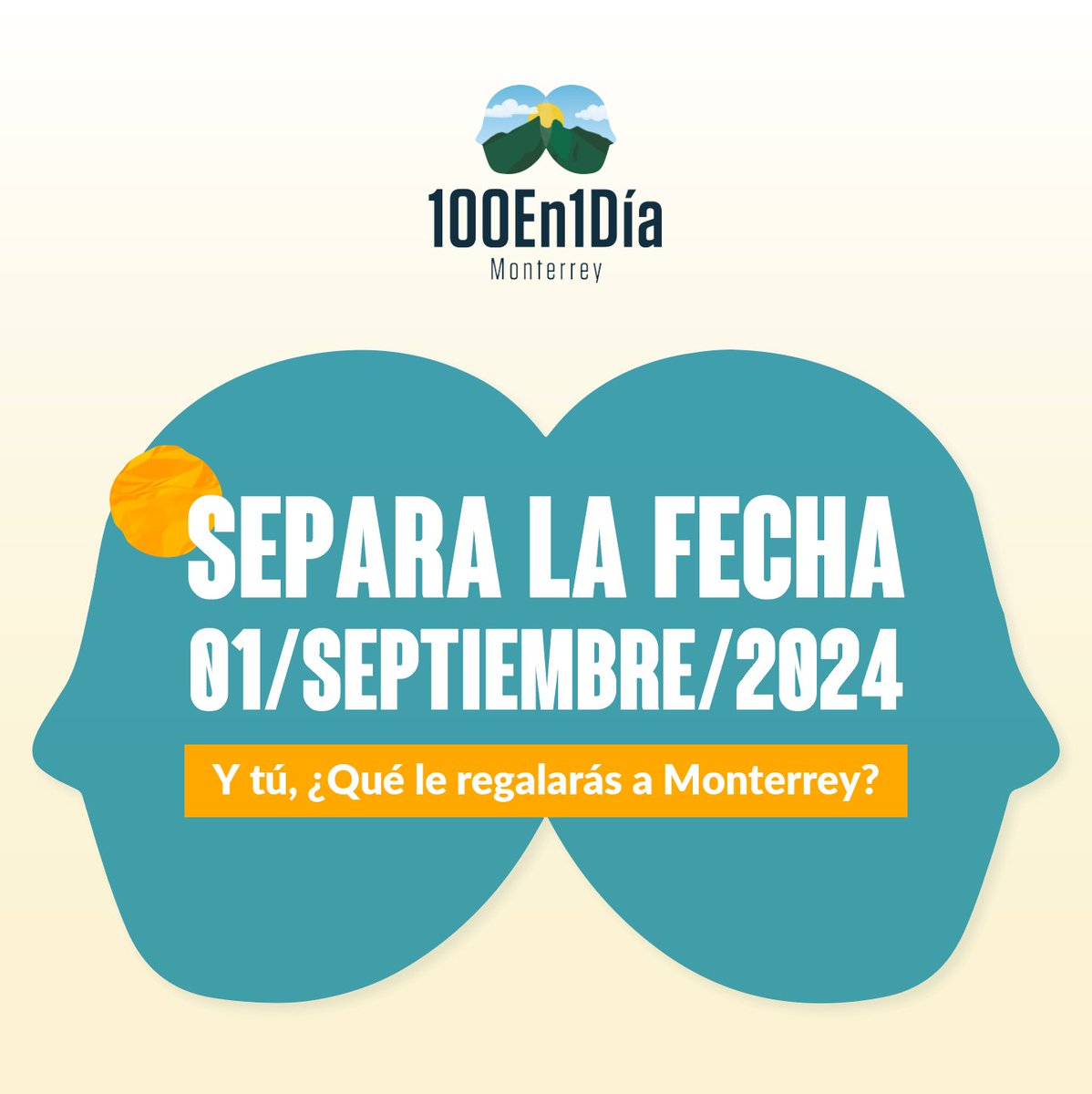 CCivicoNL's tweet photo. Llega la segunda edición de #100en1díaMTY. El 1 de septiembre, ciudadanos, organizaciones y empresas desarrollarán 100 iniciativas para mejorar nuestra ciudad en 24 horas. ¡Únete a este festival de participación ciudadana! https://t.co/FCYQQWJcVT