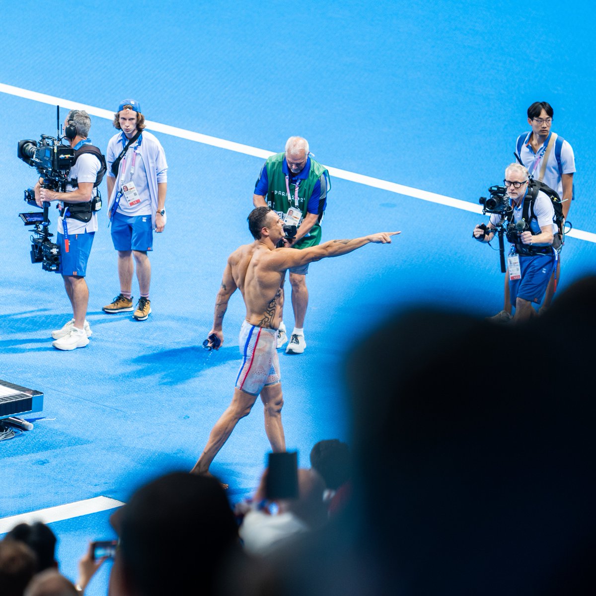 Tony Estanguet - OLY (@tonyestanguet) on Twitter photo 4e Jeux, 4e finale du 50 et 4e médaille ! 
Tu marques encore un peu plus l'histoire du sport français et de la natation mondiale, chapeau porte-drapeau 🤩 4e Jeux, 4e finale du 50 et 4e médaille ! 
Tu marques encore un peu plus l'histoire du sport français et de la natation mondiale, chapeau porte-drapeau 🤩