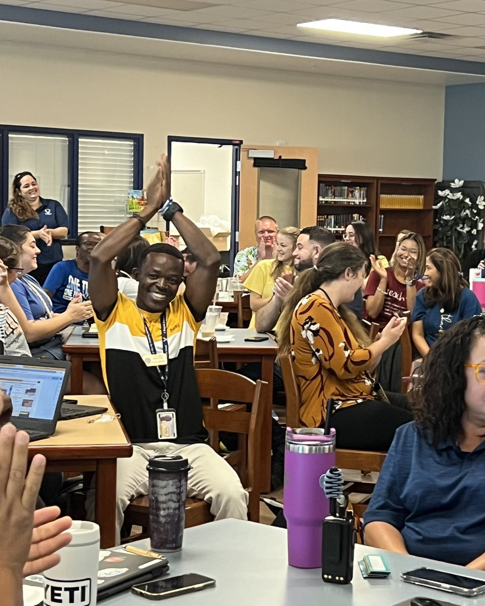 HarnsMarshMS's tweet photo. What a WONDERFUL day back on campus!
๐ฉต A HUGE thank you to Mr. Butch Swank of Goodlad & Swank Insurance for treating our staff to Starbucks & Krispy Kreme this morning!
๐ฉต Thank you to @Wawa at 82 & Colonial Blvd for providing our staff with a delicious lunch! #OTOF #HMMS https://t.co/wHPCHlNeEX