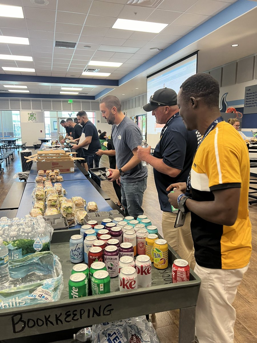 HarnsMarshMS's tweet photo. What a WONDERFUL day back on campus!
๐ฉต A HUGE thank you to Mr. Butch Swank of Goodlad & Swank Insurance for treating our staff to Starbucks & Krispy Kreme this morning!
๐ฉต Thank you to @Wawa at 82 & Colonial Blvd for providing our staff with a delicious lunch! #OTOF #HMMS https://t.co/wHPCHlNeEX