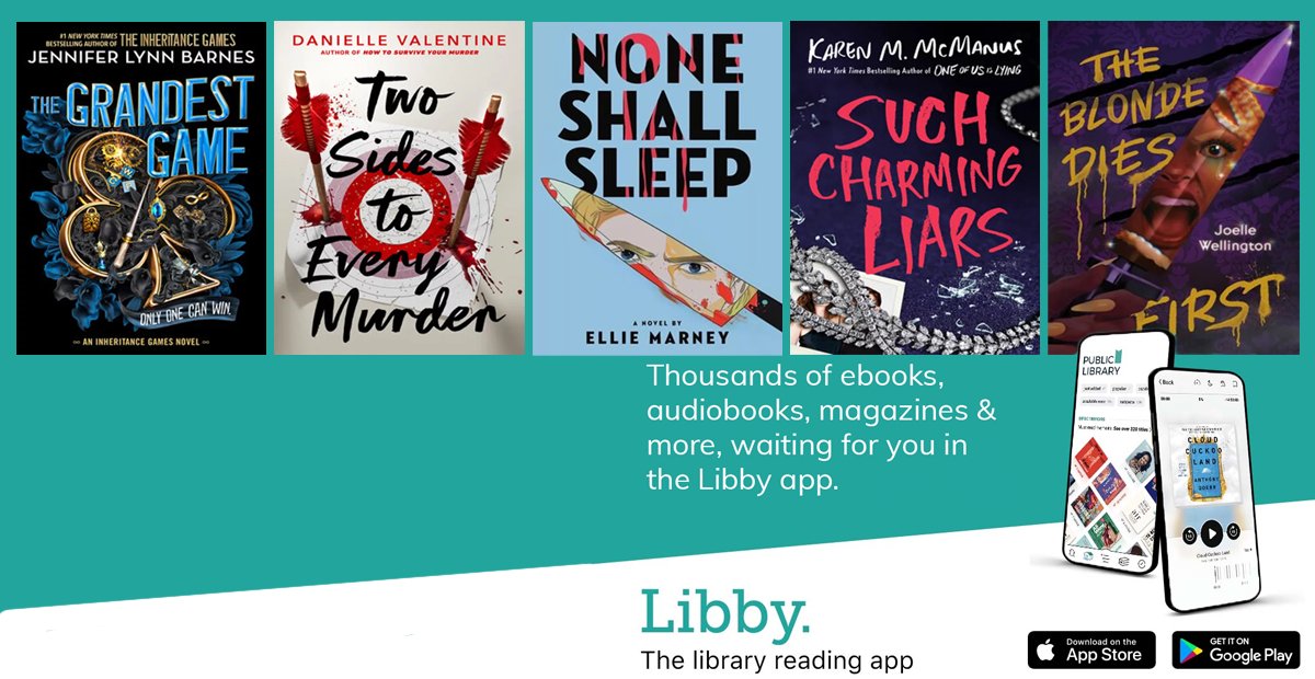 GPlibraryteens's tweet image. Here's #whatnew in #YAfiction #ebooks