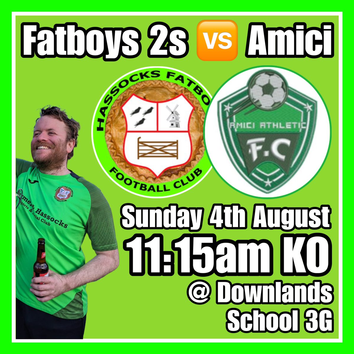 Hassocks Fatboys FC (@officialhfbfc) on Twitter photo The Fatboys 2οΈβ£s are back at the weekend after a three-year hiatus π
Big thank you to <a href="/AmiciFCVets/">Amici Athletic FC Vets</a> for stepping in last minute to cover a dropout π€
<a href="/AdamRowden2/">Adam Rowden</a> is absolutely delighted to have a game to look forward to on Sunday π The Fatboys 2οΈβ£s are back at the weekend after a three-year hiatus π
Big thank you to <a href="/AmiciFCVets/">Amici Athletic FC Vets</a> for stepping in last minute to cover a dropout π€
<a href="/AdamRowden2/">Adam Rowden</a> is absolutely delighted to have a game to look forward to on Sunday π