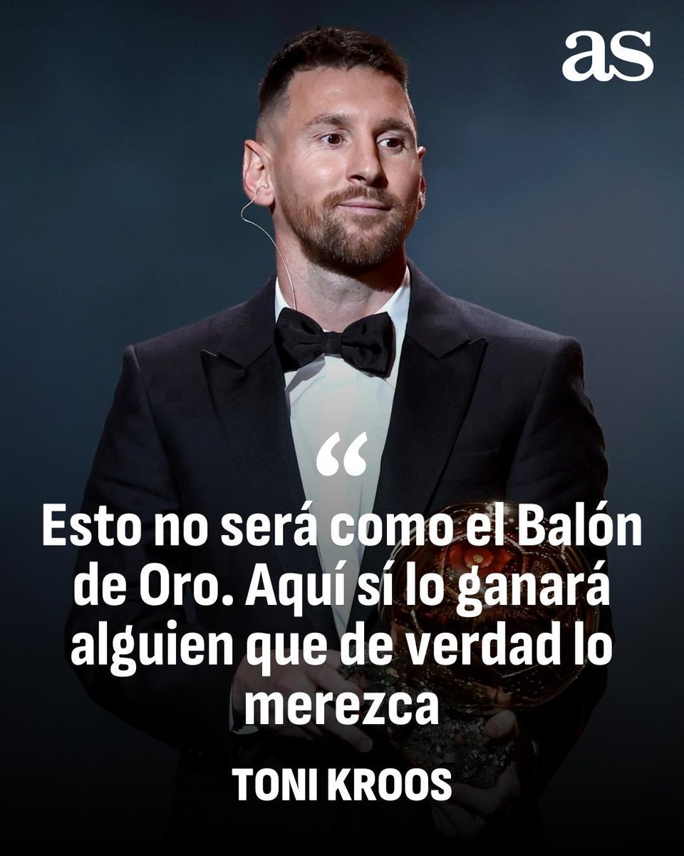 🚨 ¡EL TREMENDO PALO DE KROOS A MESSI!

🎙️ El alemán no se guardó nada al explicar cómo se votaría el MVP en su nuevo proyecto: ‘The Icon League’

⁉️ ¿Qué opinas de sus declaraciones?

🔗 acortar.link/7MG7GN