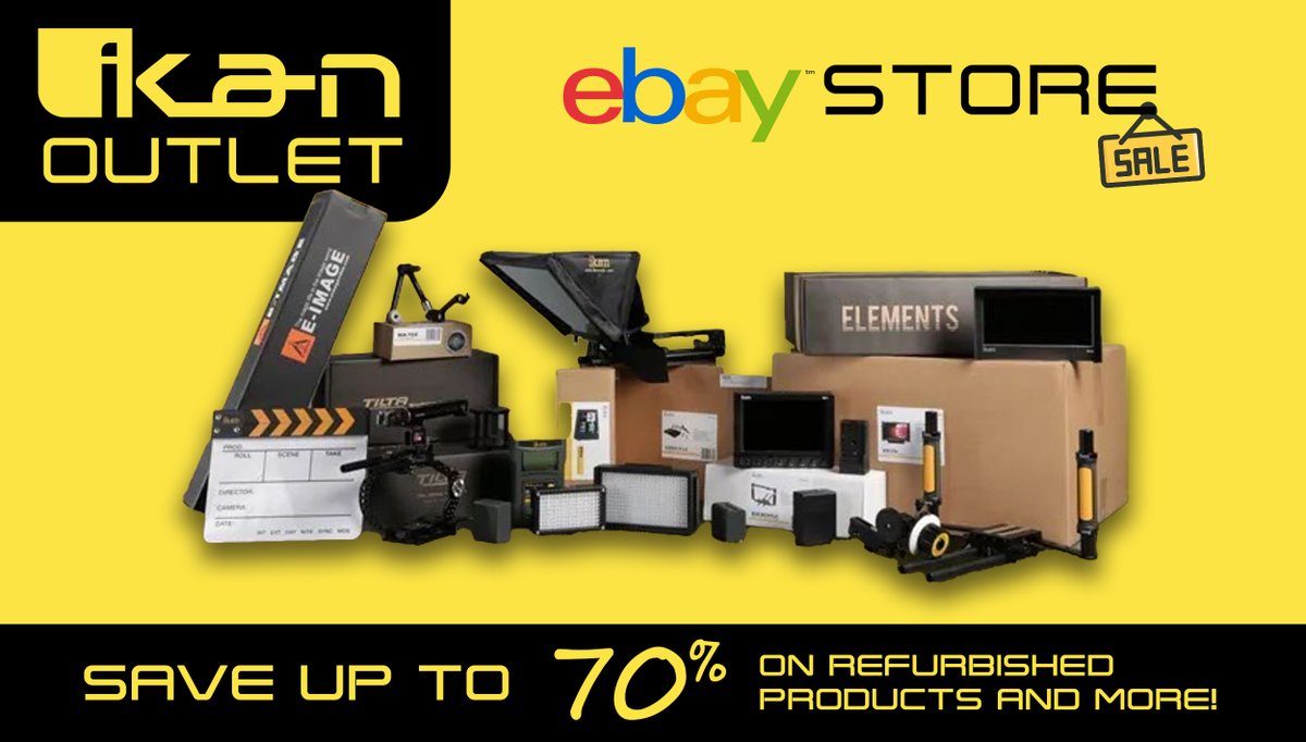Ikan International is having a big sale over on our eBay Store! Save up to 70% on products such as Comica audio gear, Tilta camera support and rigs, Haida filters, as well as a wide selection of refurbished items. 

Visit our eBay store today!

ebay.com/str/ikanoutlet