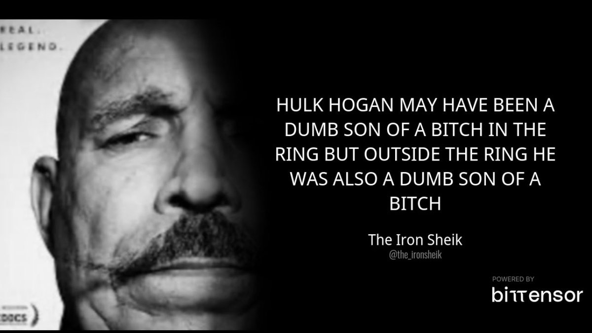The Iron Sheik (@the_ironsheik) on Twitter photo 