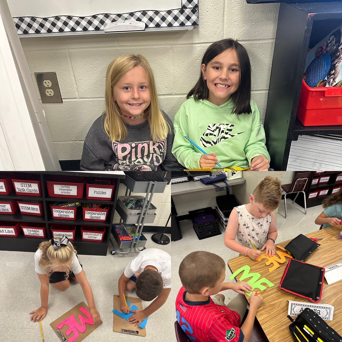 BG3ShineBRIGHT's tweet photo. Ss took the time to get to know their classmates today! After sharing about their themselves, Ss worked with a partner to find their similarities! #designyourdestiny #BGrocks @BGESTEM https://t.co/jLjoqiQilK