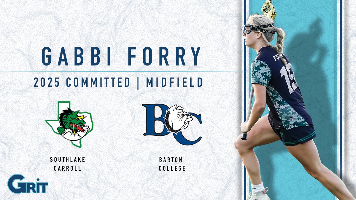 Congratulations to Gabbi Forry ('25, M, Southlake) on her commitment to BARTON COLLEGE!

#PlayGRITLax