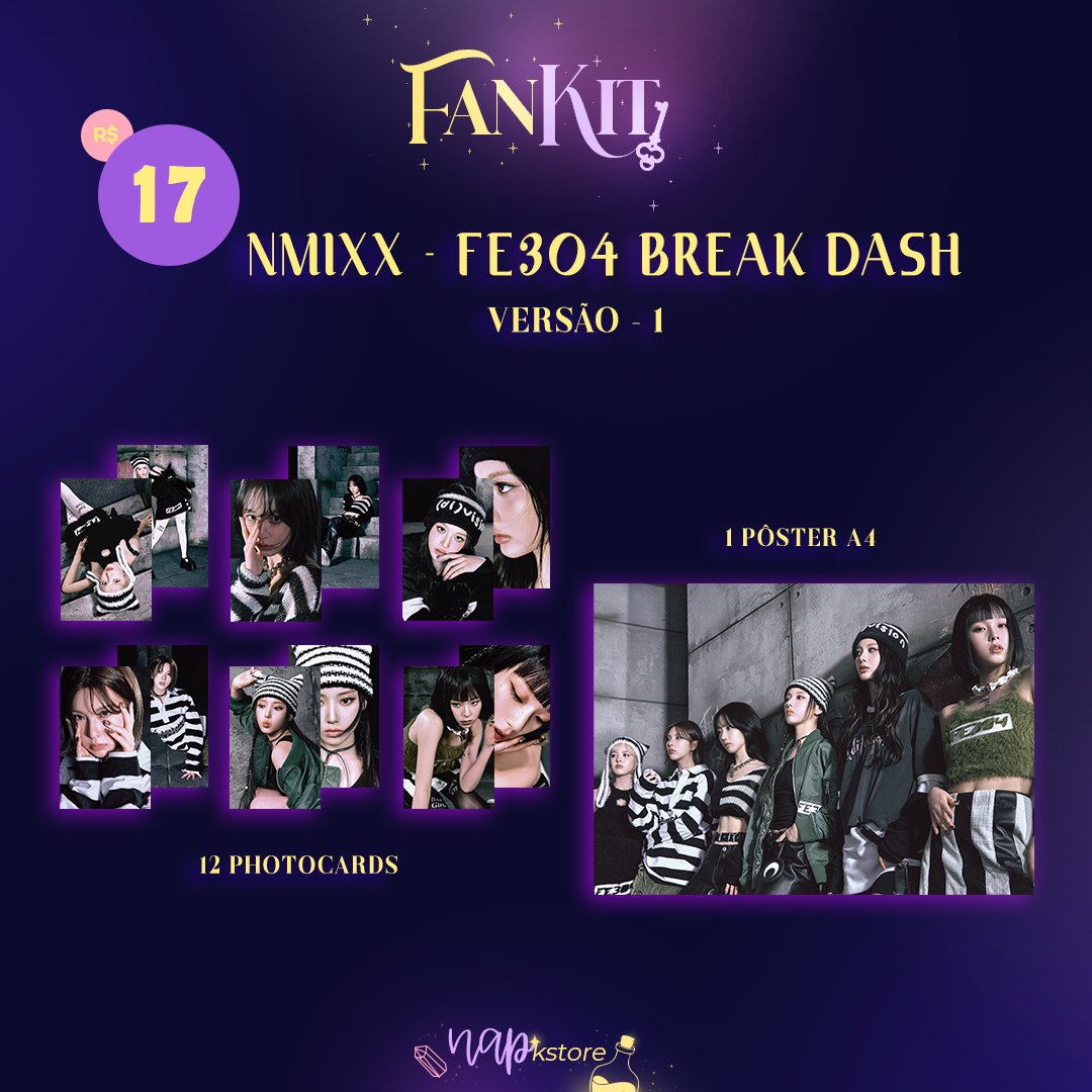 NapKStore's tweet image. [FANKIT NMIXX] #NMIXX

🛍️ VERSÕES: R$11,00 ~ 17,00
🎁 COMBO: R$38,00
💰 PAGAMENTO: boleto, deposito/transferência, cartão e pix
🚚 FRETE CORREIOS
📳 FRETE SHOPEE

📅 PRODUÇÃO E ENVIO: 20 dias úteis

📩 FAÇA O SEU PEDIDO NA DM