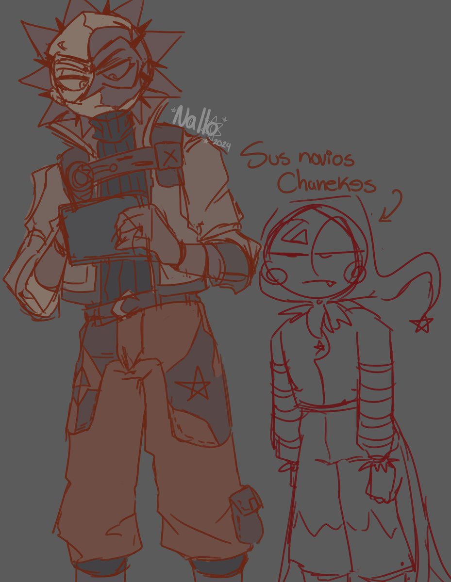 Mishublack's tweet photo. The pixel I don't like: *I take the time to draw him decently.*
My husbands: *One minute doodle.*
#Bloodmoonfnaf #Solarsams #Bloodmoon https://t.co/hPbqmnJsyC