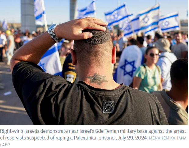 Benayah4141's tweet photo. Israel Soldiers Buck Break and Gang Rape Palestinian Man....   Now where did this happen before? Oh yeah, the Trans-Atlantic Slave Trade....
