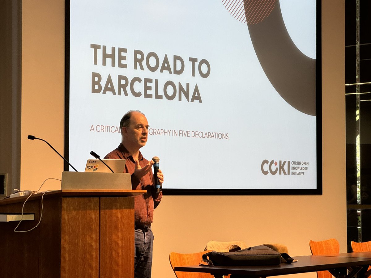 TAC_NISO's tweet photo. Closing day two of #FORCE24 with a closing talk by @CameronNeylon talking about the Barcelona Declaration on open research information https://t.co/t4i3iEuZZR