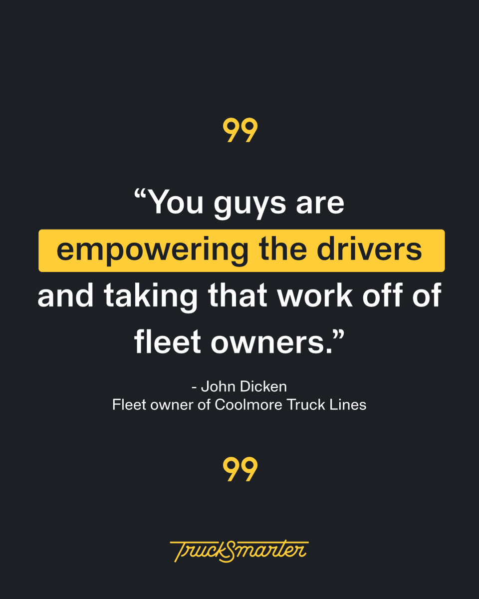👏 Streamlining operations and supporting every member of a carrier team. That’s TruckSmarter for Fleets. Sign up at tinyurl.com/dwuvhas5