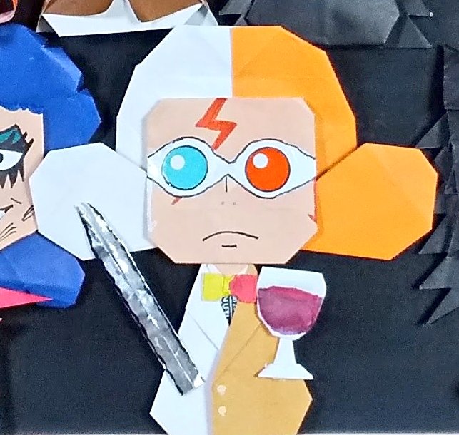 黒ひげ＆カニちゃんお誕生日おめでとう㊗🎉
娘達にONEPIECE折り紙頼まれて作り始めて134番目と150番目に作ったキャラ✨
#ONEPIECE
#黒ひげ生誕祭2024
#黒ひげ誕生祭2024
#マーシャル・D・ティーチ誕生祭2024 
#マーシャル・D・ティーチ生誕祭2024 
#イナズマ生誕祭2024
#イナズマ誕生祭2024
#折り紙