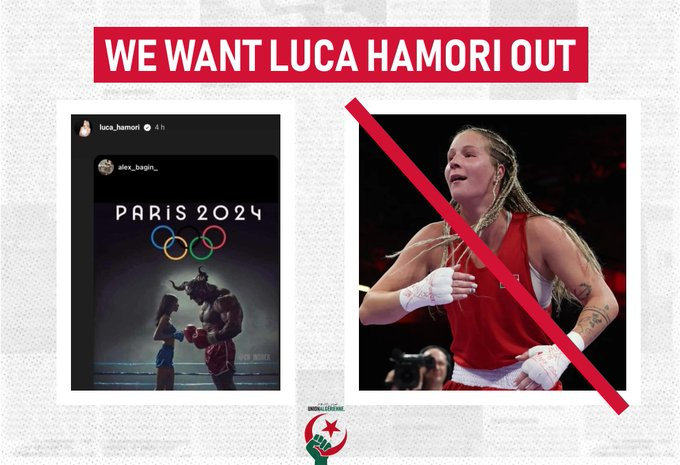 BAK2870's tweet photo. #ImaneKhelif
#LucaHamoriOut

Hungarian you will cry tomorrow

#DZ_Power 🇩🇿💪🤌🫵🤜 https://t.co/OCVgkUGAcX
