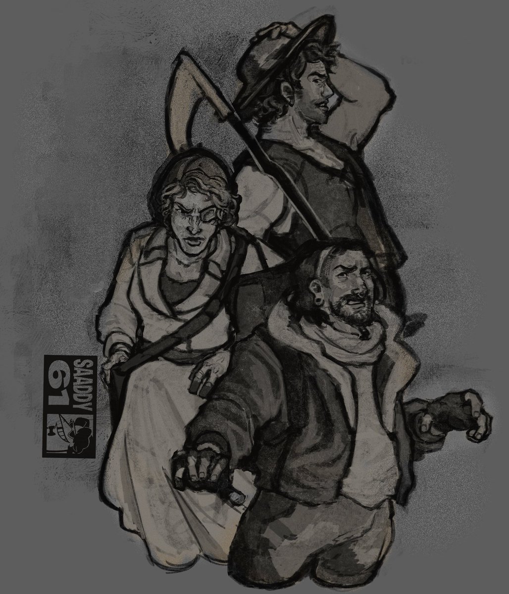 Saaddy61's tweet image. Esqueci de postar ontem, mas fica ai um sketch de assimilação, to animado pra ver como vai estar esses 3 :)

#ASRPG #AssimilacaoRPG