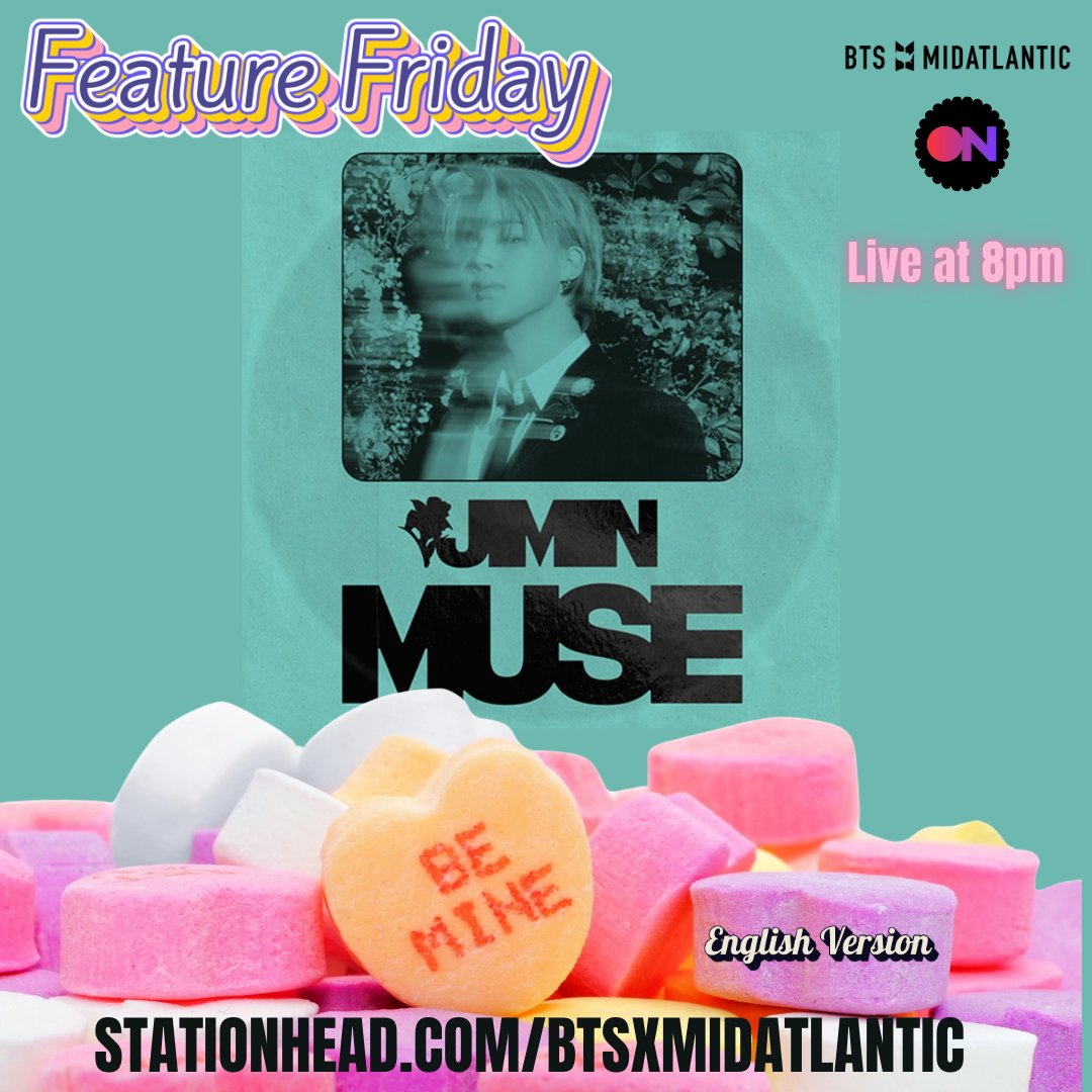 BTSxMidAtl's tweet photo. Join us live as we celebrate Jimin's latest release Be Mine (English Version).🕵️‍♀️
#Jimin_MUSE #Jimin_BeMine #parkjimin #BTS_txt
https://t.co/WA8eeQQ9q4 https://t.co/McNcd8cLN3