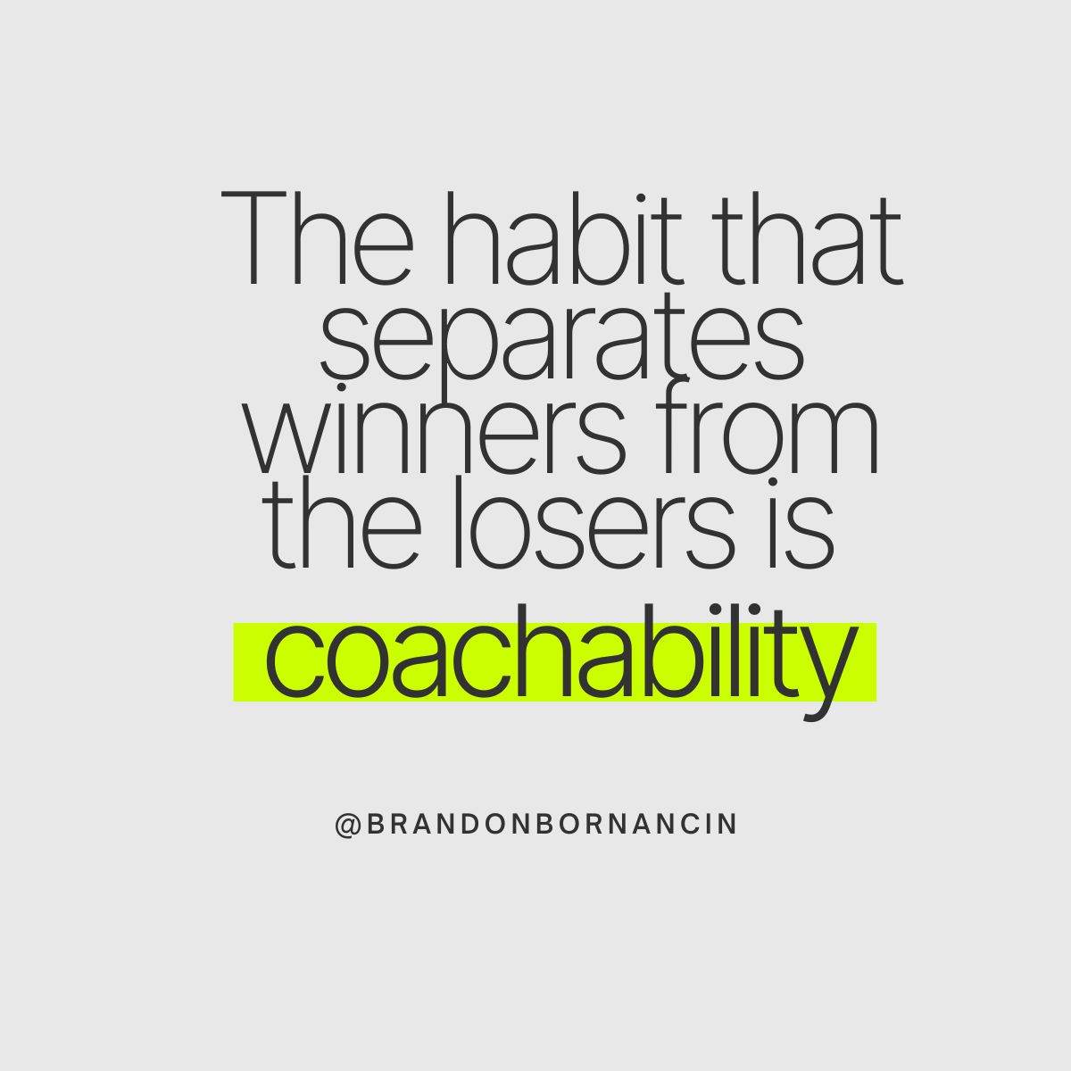 The secret to success: Coachability! 

This month let's embrace every chance to learn and grow. 

Are you ready to do whatever it takes to win? 

Drop your top goal for August in the comments and let's make it happen!