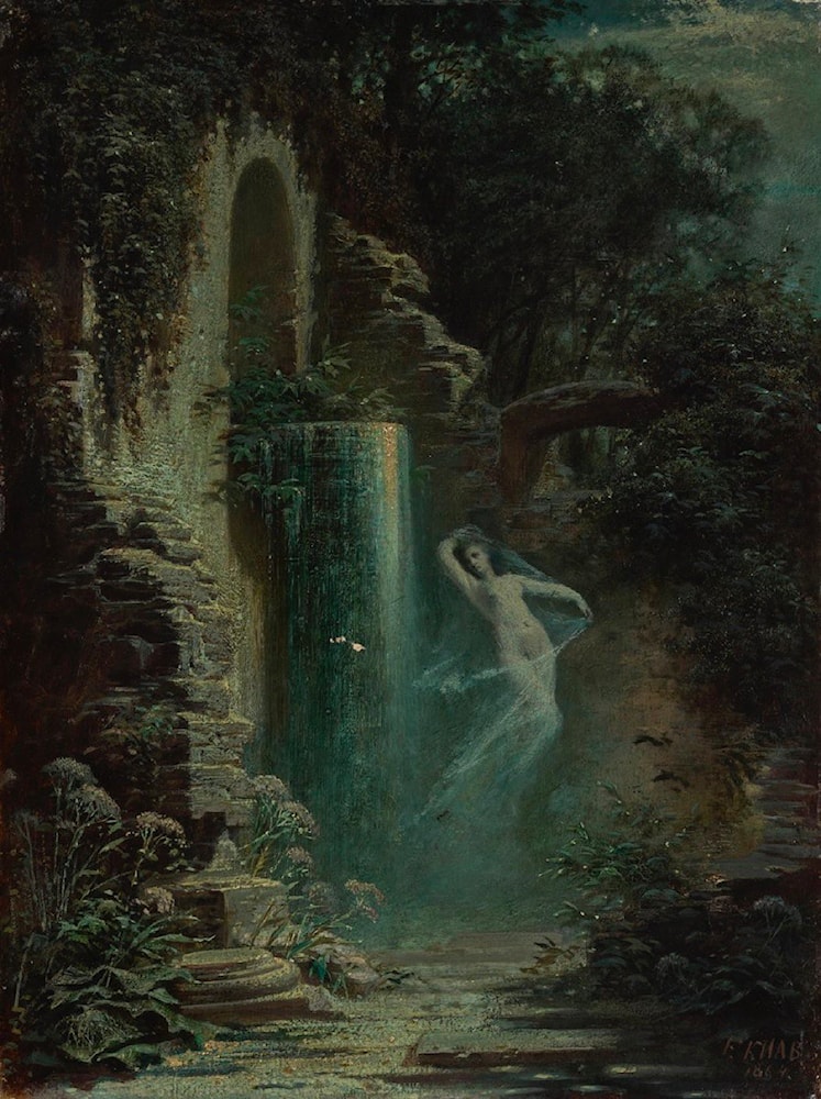 A drop of dream fuel - Moonlit Night  by Ferdinand Knapp