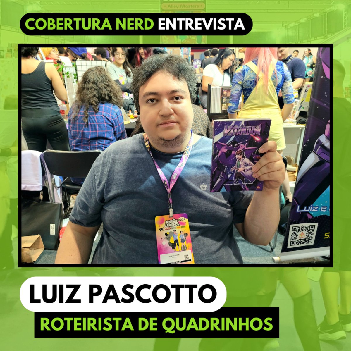 Conheça o quadrinho estilo mangá de ficção científica e ação 'Vitanium', um projeto criado por irmãos, que nasceu na infância e 20 anos depois ganhou cara e se tornou uma série de quadrinhos. Confira a premissa e a história por trás da HQ.

Entrevista: instagram.com/reel/C-LweVlvD…