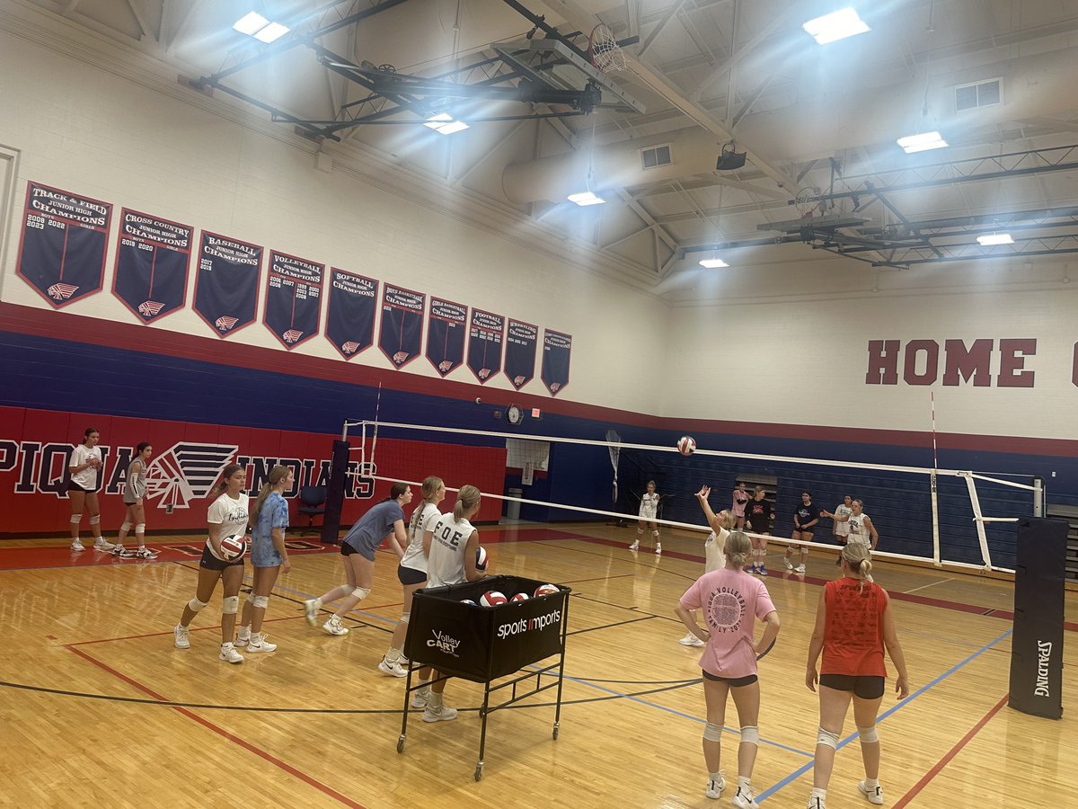 chiphare's tweet photo. First two days of fall practices are in the books. Preseasons and scrimmages continue for all fall sports in the coming week. #WeArePiqua https://t.co/tIsU26lAad