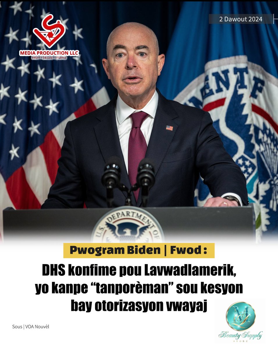 LuckNews88's tweet photo. 📌Nan yon nòt li voye bay @VOAKreyol, yon Pòt-pawòl depatman « Homeland Security » di yo pran desizyon sa a, annatandan yo revize aplikasyon sipòte yo. @DHSgov fè konnen, li pa idantifye okenn pwoblèm konsènan benefisyè yo, se sitou sponsò yo. Sepandan, nan nòt sa a, responsab yo pa di klèman pwogram nan kanpe | LSV