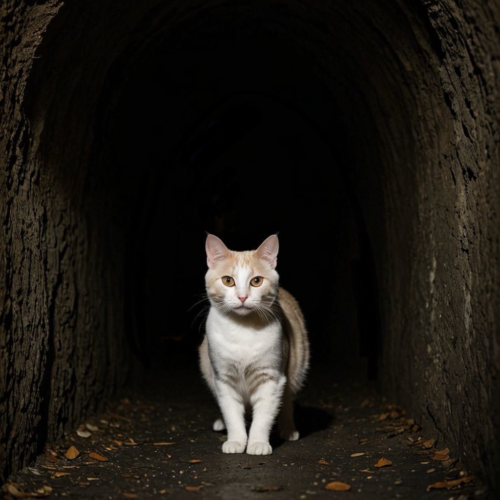 ThePhilosopurr's tweet photo. Due to recent cutbacks, the light at the end of the tunnel has been shut off #TheManagement https://t.co/KcDDjYvnsx