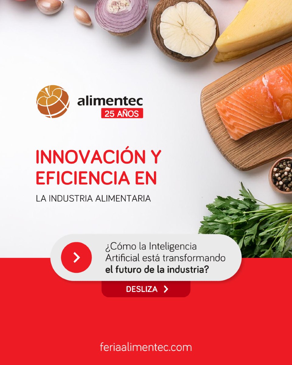 FeriaAlimentec's tweet photo. Explore los avances en Inteligencia Artificial y su impacto en la industria alimentaria. Descubra cómo las nuevas tecnologías transforman el futuro de la alimentación en Latinoamérica y El Caribe. 

#InteligenciaArtificial #IA #AlimentosYBebidas #FoodTech #WeAreAnuga https://t.co/eZiMOhI1t9