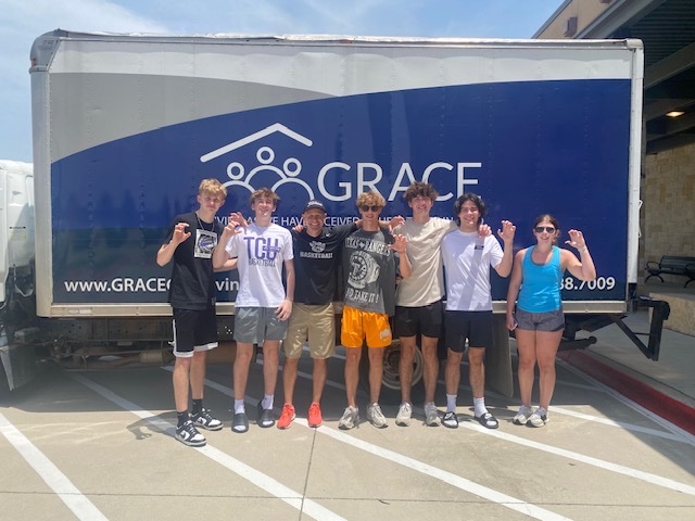 <a href="/CHHS_Hoops/">Colleyville Heritage</a> thanks GRACE Grapevine for allowing us to help out this morning!
