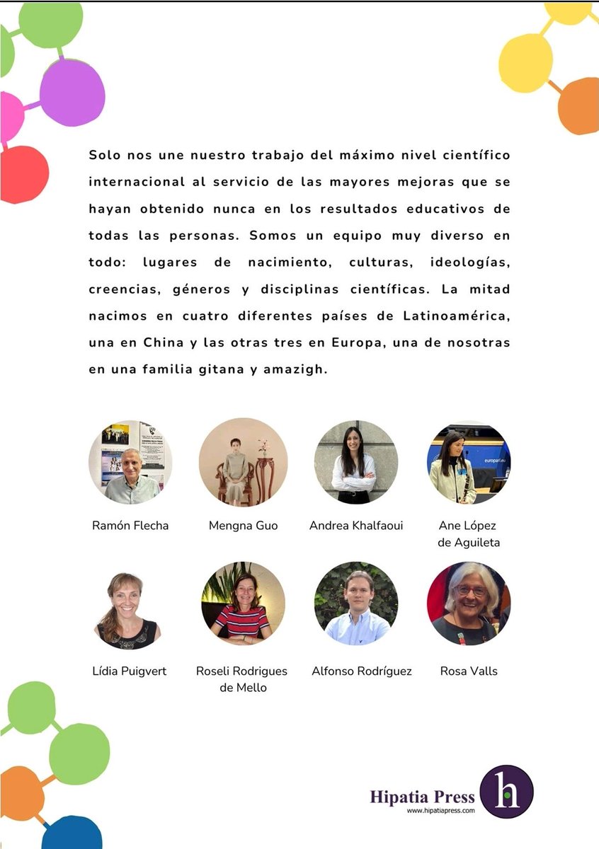 Acaba de publicarse este libro con todas las actuaciones de éxito que mejoran la educación en cualquier contexto. Está en abierto y la forma en que está escrito permitirá que cualquier persona pueda dialogarlo y llevar esas mejoras a sus vidas si lo desea

hipatiapress.com/index/2024/08/…