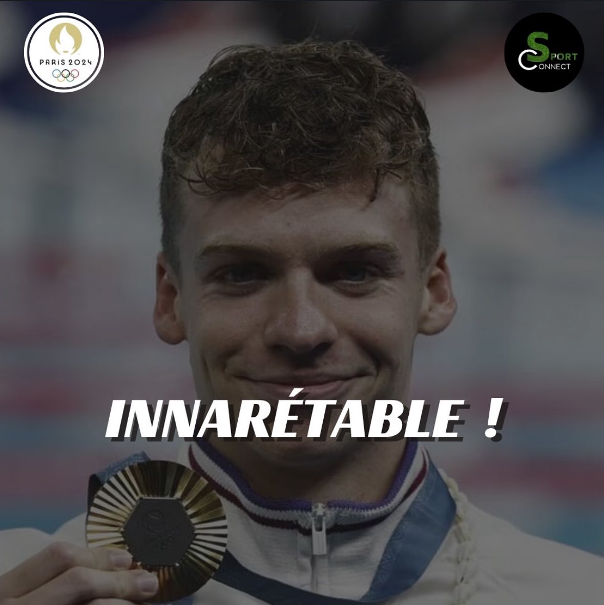 sportconnec_t's tweet photo. Monsieur Léon MARCHAND 🇫🇷🥇
#jo2024 #paris2024 #marchand #natation #or #sportconnect https://t.co/RW5NYprut5