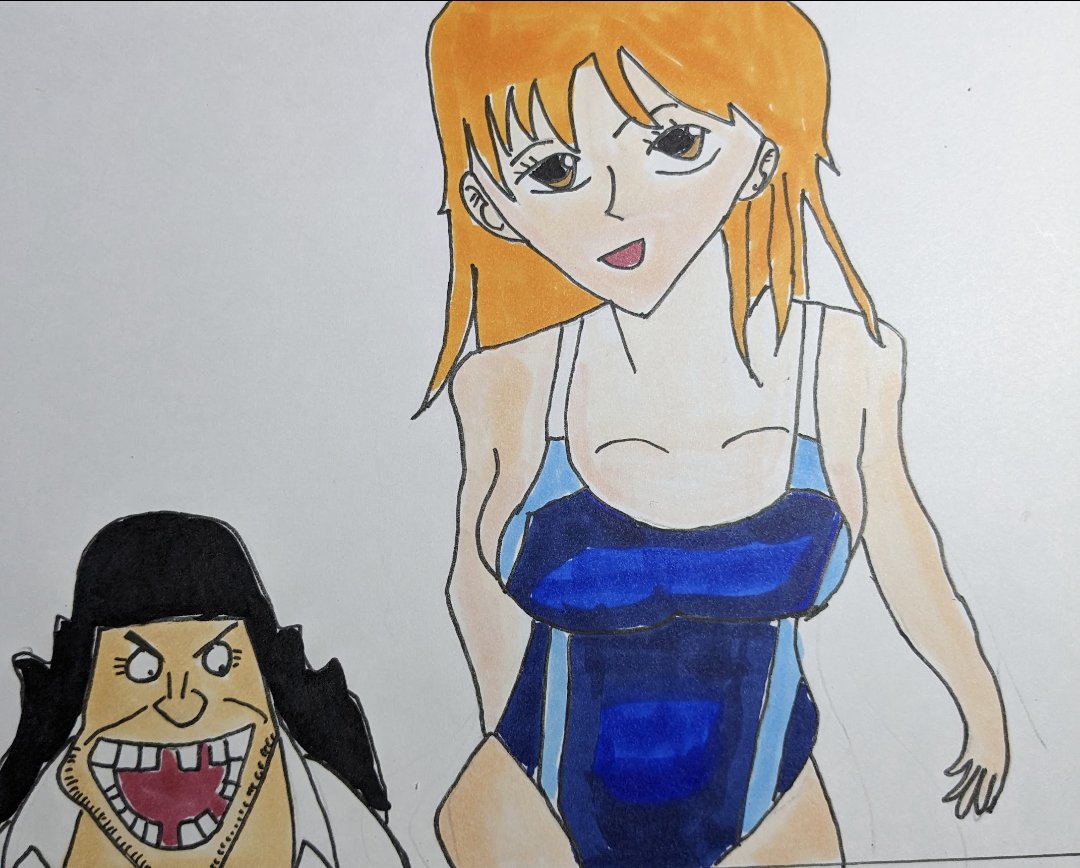 おはようございます。ナミも一緒ですが、ティーチ船長お誕生日おめでとうございます。
#マーシャル・D・ティーチ誕生祭2024 
#マーシャル・D・ティーチ生誕祭2024 
#イラスト
#illust
#ワンピース
#ワンピース絵描きさんと繋がりたい