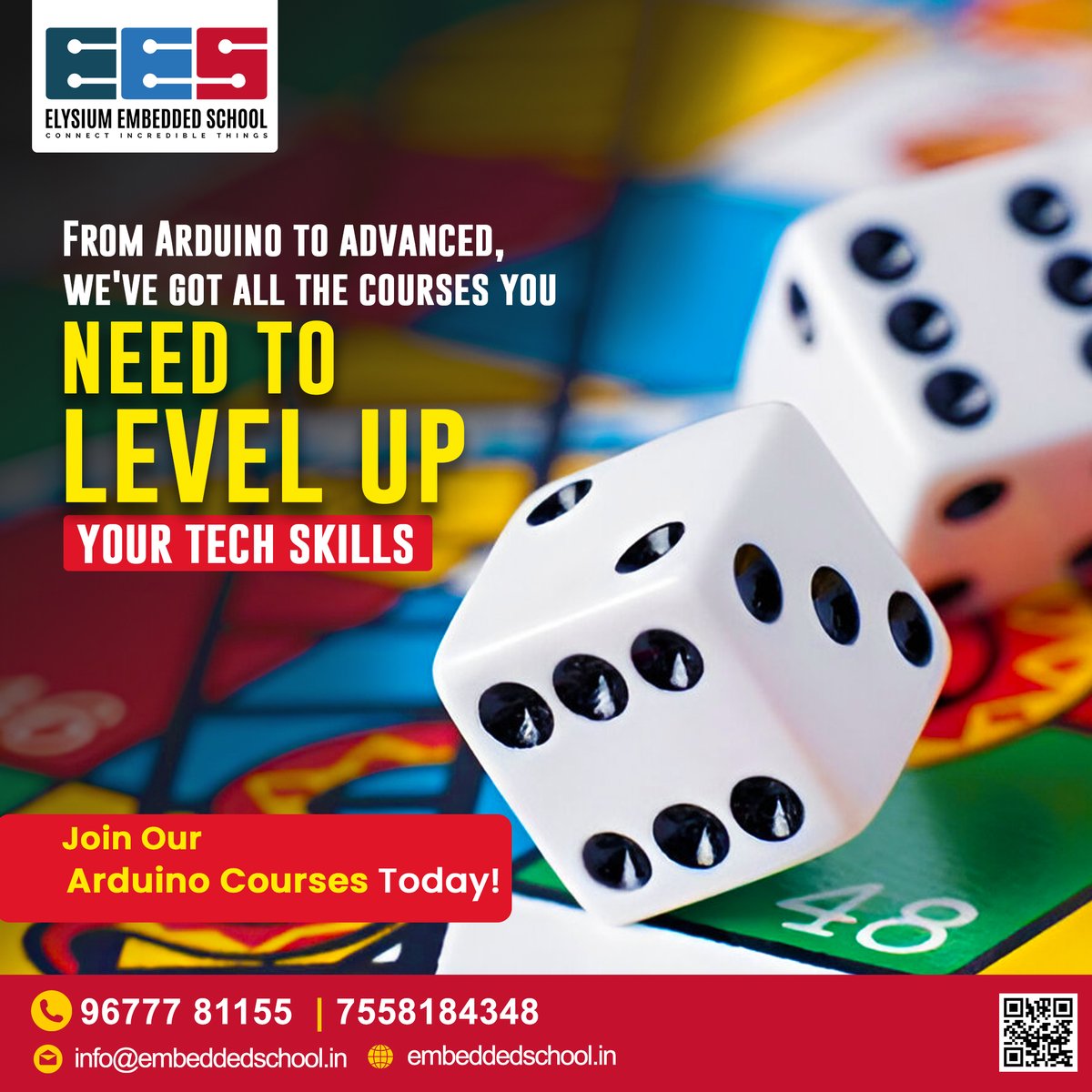 EmbeddedSchool's tweet image. 🚀 Level Up Your Tech Skills with Our Comprehensive Arduino Courses! Elysium Embedded School! 🚀
#ElysiumEmbeddedSchool #TechSkills #ArduinoCourses #LearnToCode #TechEducation #Electronics #IoT #Robotics #Automation #LevelUp #STEM #CodingCommunity #HandsOnLearning