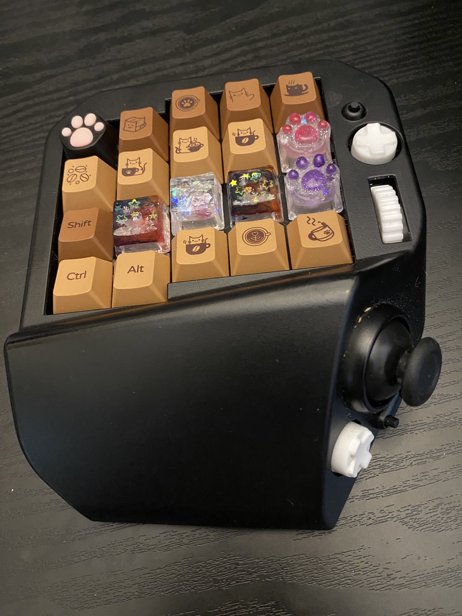 その他 MH-DELTA MH-Device] MH-Delta ジョイスティック・ホイール付き41キー片手