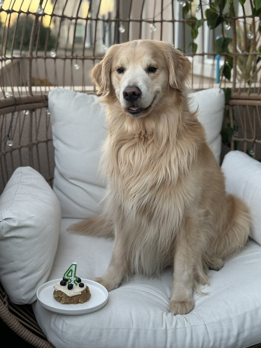 Henry turned 4 years old today! I baked him a little cake
